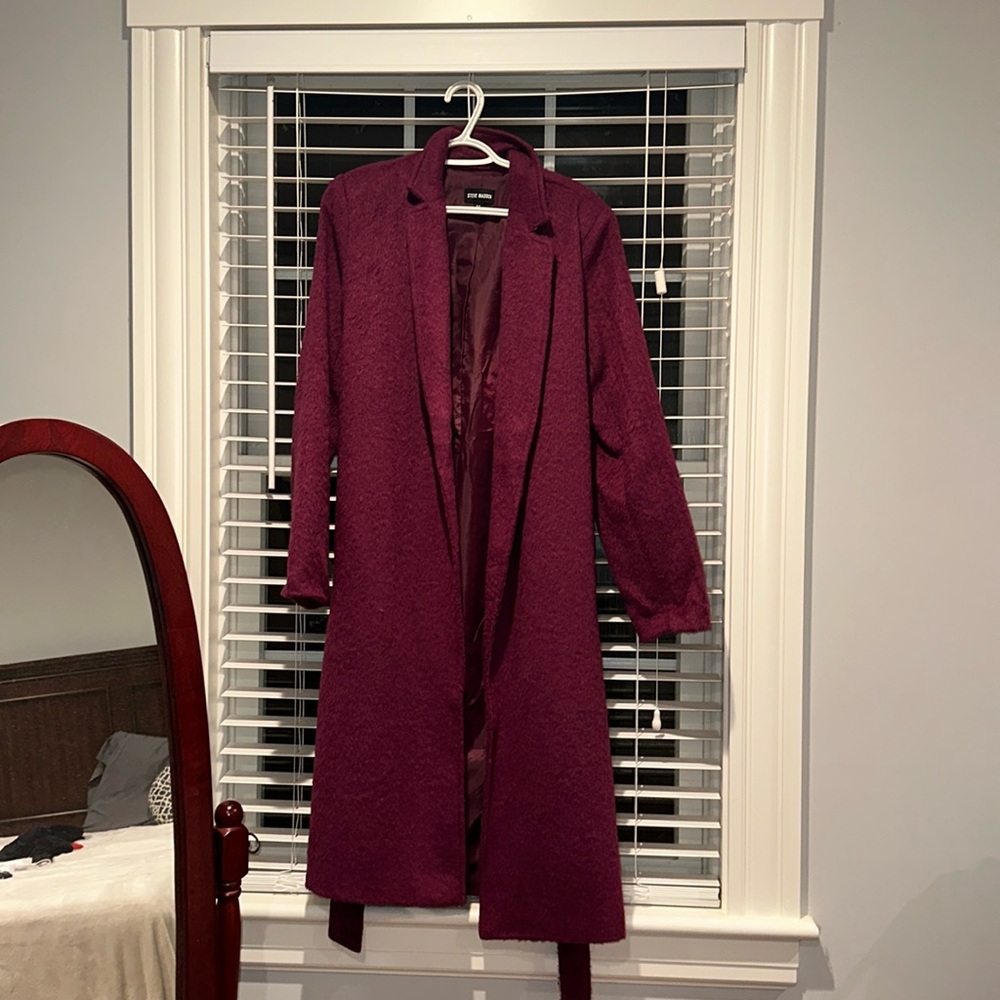 Pink, Red Steve Madden Wool coat